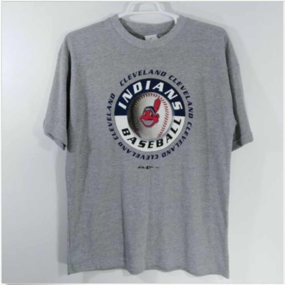 Cleveland Indians Gray T-Shirt‎ Size Large L